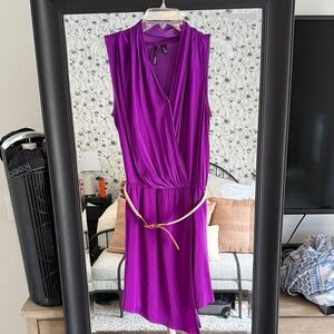 MNG Suit Sz Small Elegant Purple High Low Dress